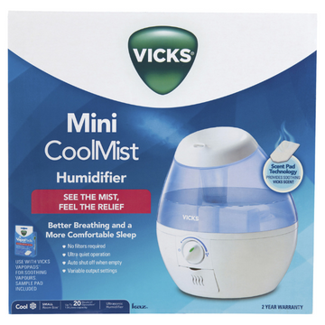 Vicks Mini Cool Mist Humidifier 1 Each