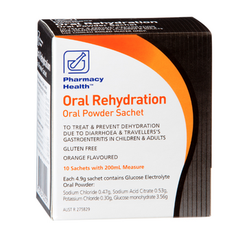 PHARMACY HEALTH Oral Hydration 4.9g 10 Sachets