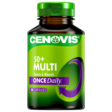 Cenovis Once Daily Multi Vitamins & Minerals 50+ 50 Capsules