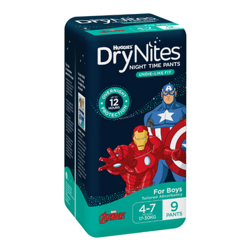 Huggies DryNights Nappies Boys 4-7 Years 9 Pack