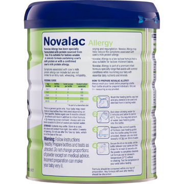 Novalac Allergy Premium Infant Formula 0-12 Months 800g