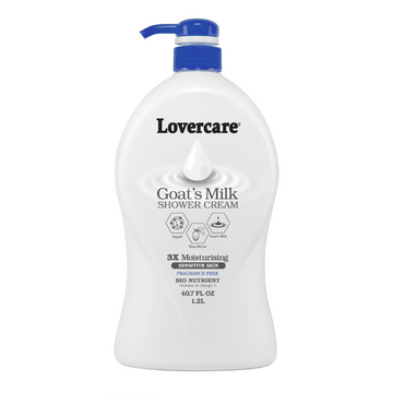 LOVERCARE Goat's Milk Shower Cream Sensitive Skin 1.2 L