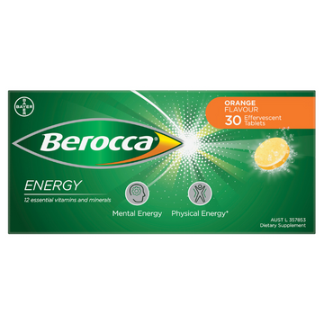 Berocca Energy Orange Flavour 30 Tablets