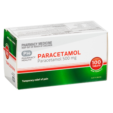 PHARMACY HEALTH Paracetamol 500mg 100 Tablets