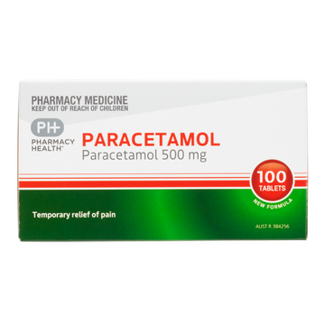 PHARMACY HEALTH Paracetamol 500mg 100 Tablets