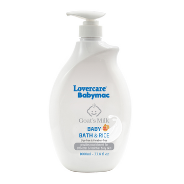 LOVERCARE Babymac Goat's Milk Baby Bath and Rice 1 L