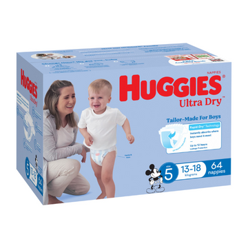 Huggies Nappies Walker Boy 64 Pack