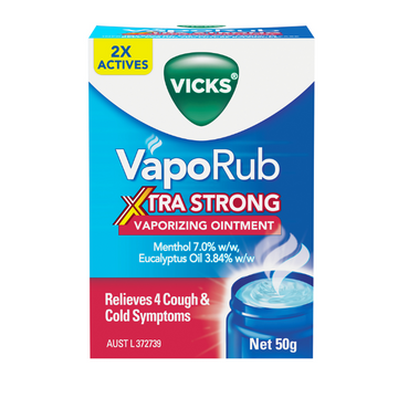 Vicks VapoRub Xtra Strong Vaporizing Ointment 50g