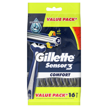 Gillette Sensor 3 Disposable Razors 16 Pack