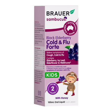 Brauer Sambucus Cold & Flu Forte For Kids 100mL