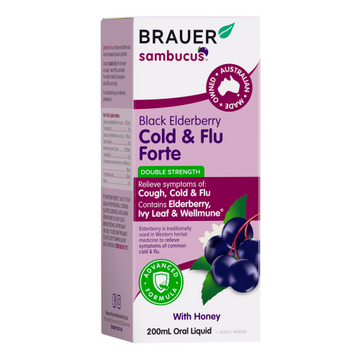 Brauer Sambucus Cold & Flu Immune For Adults 200mL