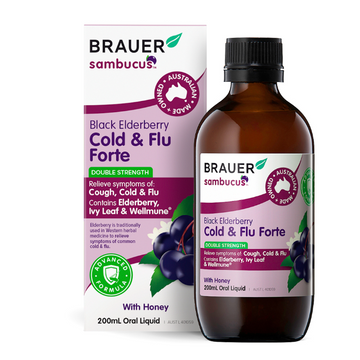 Brauer Sambucus Cold & Flu Immune For Adults 200mL