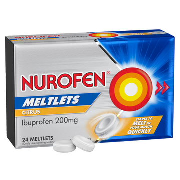 Nurofen Meltlets Citrus 24 Tablets