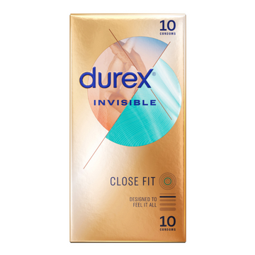 Durex Invisible Close Fit Condoms 10 Pack