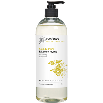 Bosisto's Kakadu Plum and Lemon Myrtle Body Wash 1 L