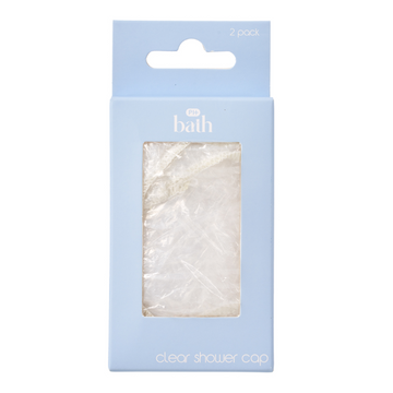 PHARMACY HEALTH Clear Shower Caps 2 Pack