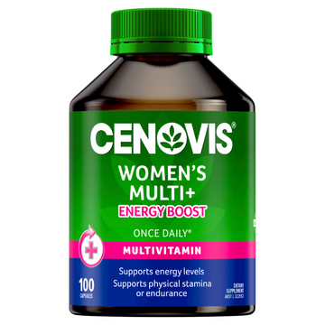 Cenovis Womens Multi + Energy Boost 100 Capsules