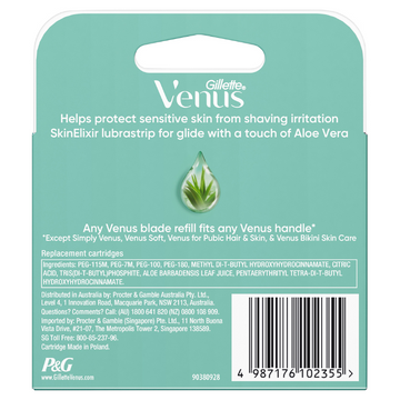 Gillette Venus Deluxe Smooth Sensitive Refill Blades 8 Pack