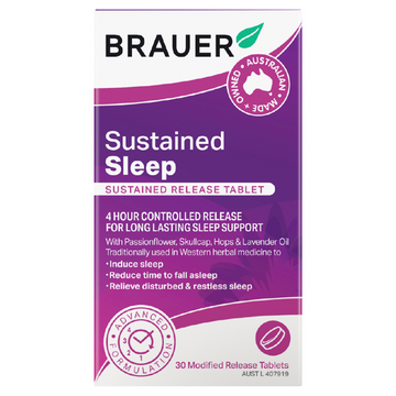 Brauer Sleep Sustained Release 30 Tablets