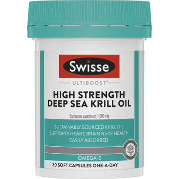 Swisse Ultiboost High Strength Deep Sea Krill Oil 30 Capsules