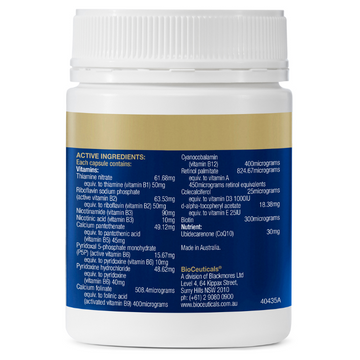 BIOCEUTICALS Mega B Q10 120 Capsules