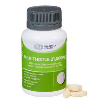 PHARMACY HEALTH Milk Thistle 21000mg 60 Tablets