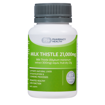 PHARMACY HEALTH Milk Thistle 21000mg 60 Tablets