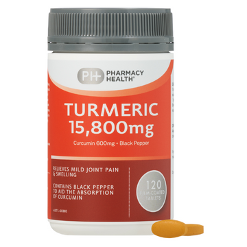 PHARMACY HEALTH Turmeric 15800mg 120 Tablets