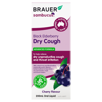 Brauer Black Elderberry Dry Cough 200mL