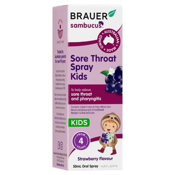 Brauer Sore Throat Spray Kids 50mL