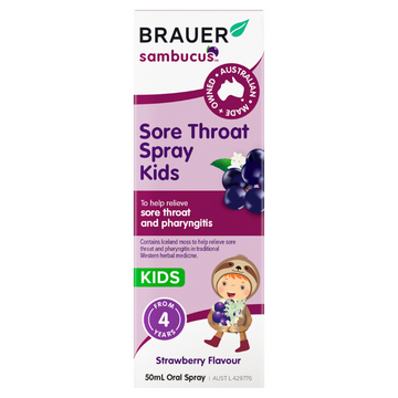 Brauer Sore Throat Spray Kids 50mL