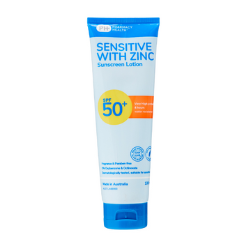 PHARMACY HEALTH Sunscreen Sensitive Zinc SPF50+ Tube 100mL