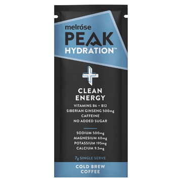 Melrose Health Peak Hydration + Clean Enegy Cold Brew Coffee 7g