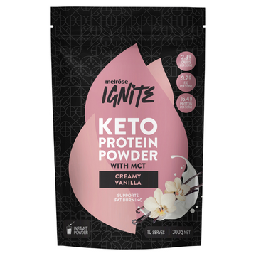 Melrose Health Ignite Keto Protein Powder With Mct Creamy Vanilla 300g