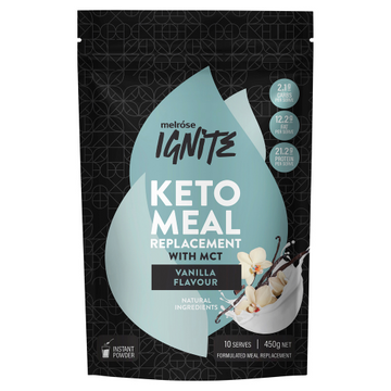 Melrose Health Ignite Keto Mct Meal Replacement With Mct Vanilla Flavour 450g