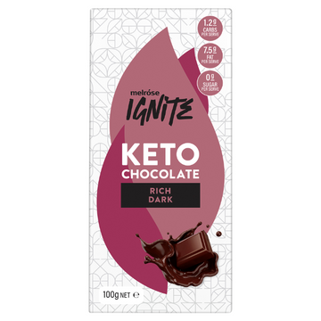 Melrose Health Ignite Keto Chocolate Rich Dark 100g