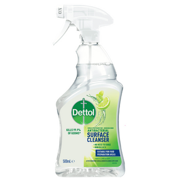 Dettol Antibacterial Surface Cleanser Trigger Fresh Lime & Mint 500ml