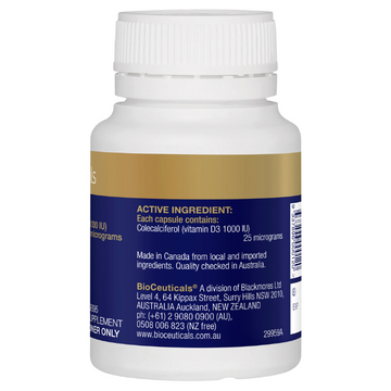 BIOCEUTICALS D3 Capsules 60 Capsules