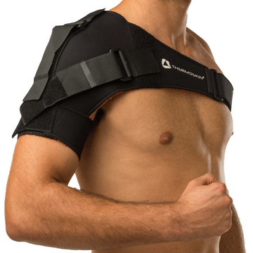 Thermoskin Adjustable Shoulder with V Stabiliser Black 1 Each