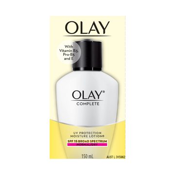 Olay Complete Defence UV Protection Moisture Lotion SPF 15 150mL