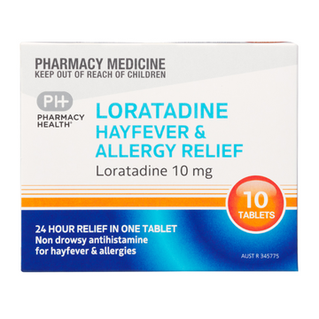 PHARMACY HEALTH Loratadine 10mg 10 Tablets