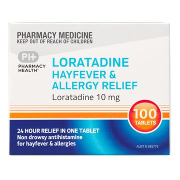 PHARMACY HEALTH Loratadine 10mg 100 Tablets