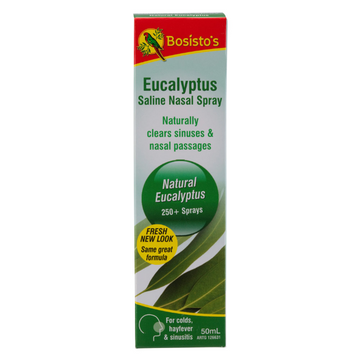 Bosisto's Eucalyptus Saline Nasal Spray 50mL