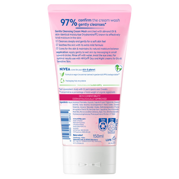 NIVEA Gentle Face Cleansing Cream Wash 150mL