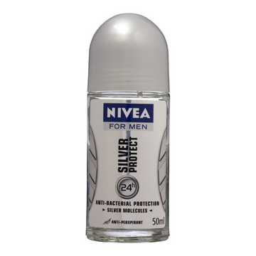 NIVEA Deodorant Roll On Silver Protect 50mL