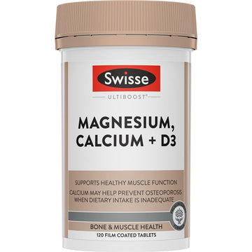 Swisse Ultiboost Magnesium Calcium + Vitamin D3 - 120 tablets