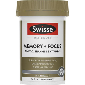 Swisse Ultiboost Memory + Focus 50 tablets