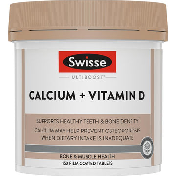 Swisse Ultiboost Calcium + Vitamin D 150 tablets