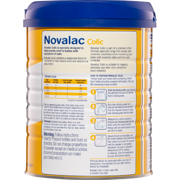 Novalac Anti Colic Infant Formula 0-12 Months 800g