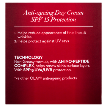 Olay Regenerist Revitalising Hydration Face Cream Moisturiser SPF 15 50g